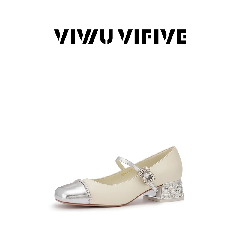 V5 VIWU.VIFIVE「雅静」25新款欧若风品牌女鞋玛丽珍芭蕾舞鞋百搭