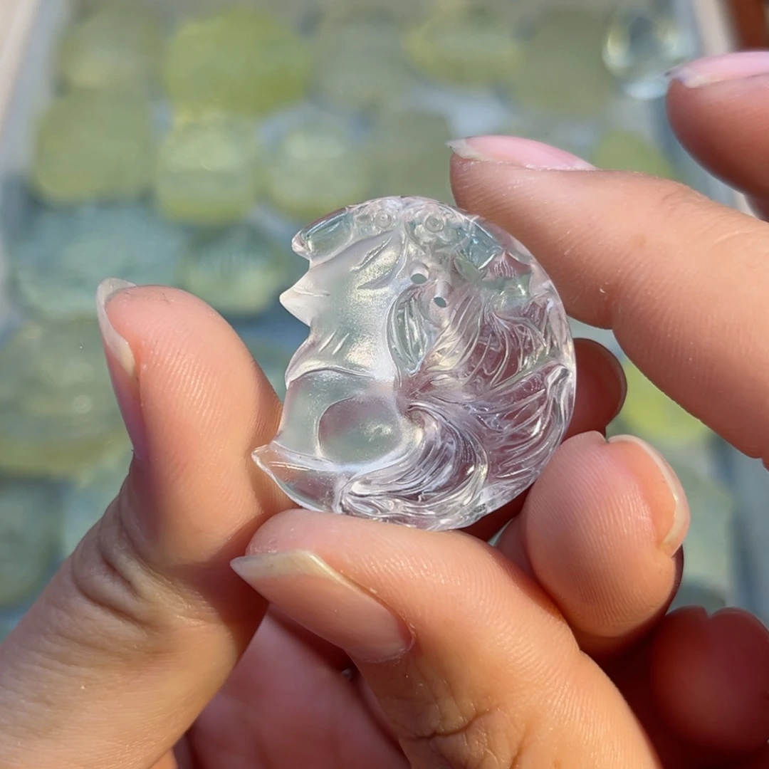 水晶颈饰未镶嵌Q**做链子19