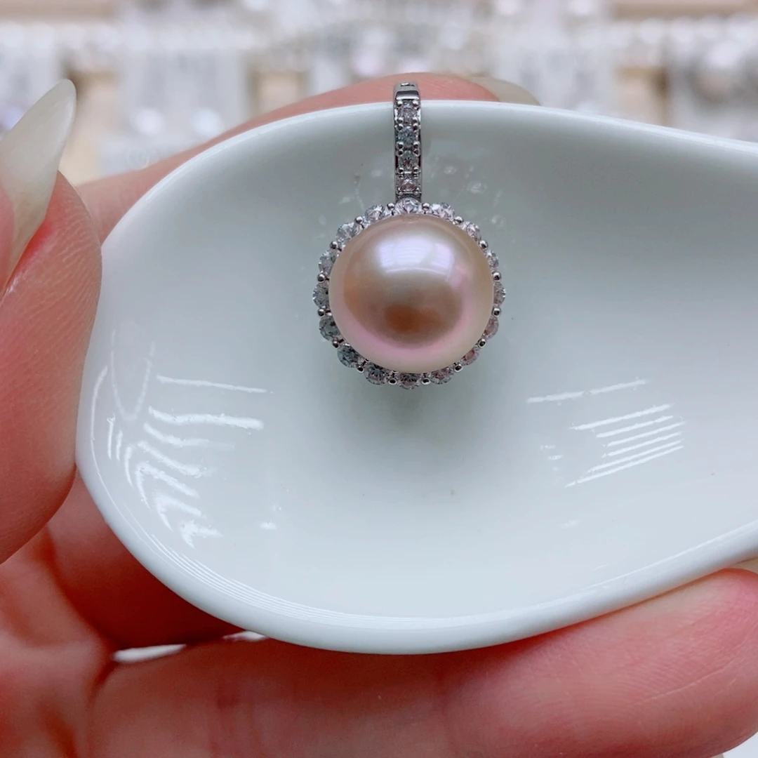 未镶嵌淡水珍珠吊坠(赠链)