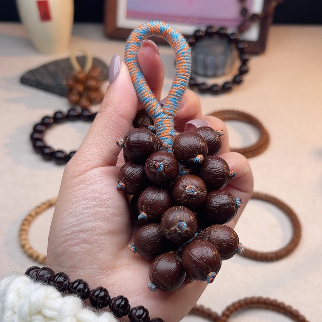 手串紫金鼠暴力红老油料原皮葡萄串