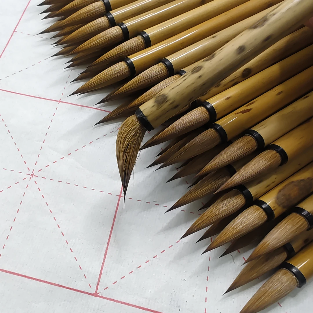 （邹小清笔庄）单支2.8出峰百分百纯狼毫毛笔纯元尾狼毫弹性软