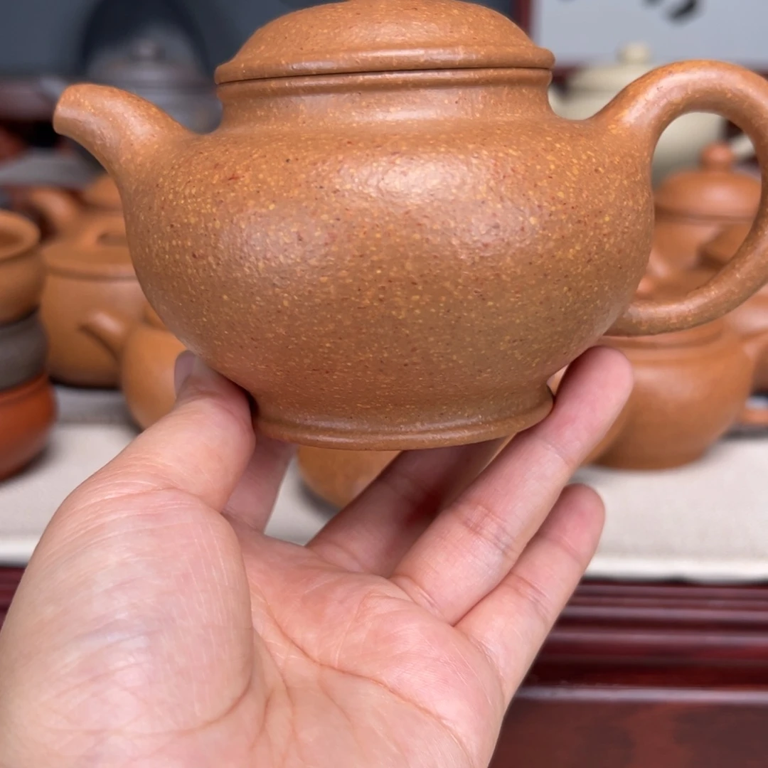 茶壶紫砂梨皮黄的360