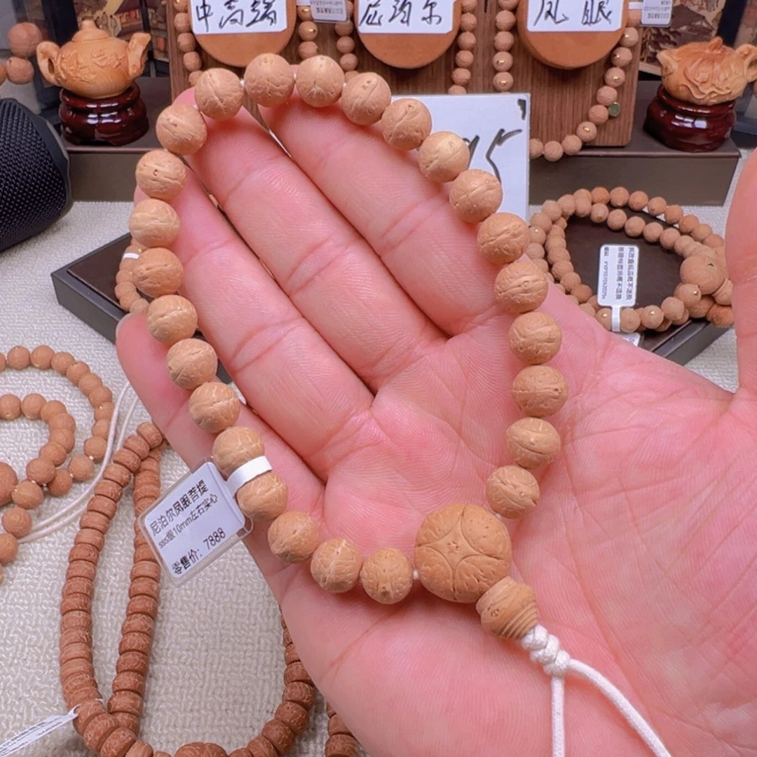 如***偿手串凤眼菩提9.9-10.1mm精挑精卡实心