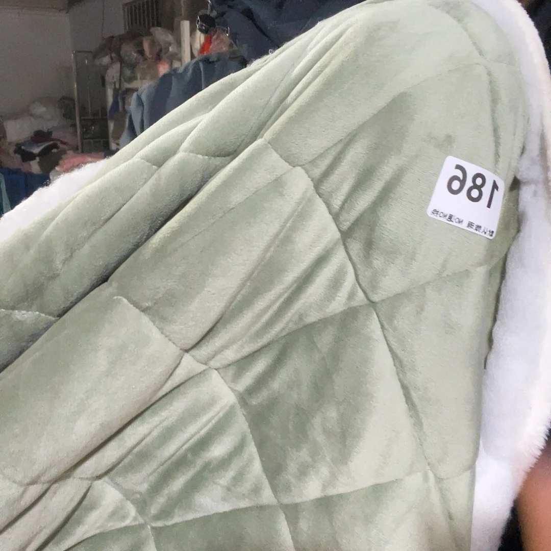 化纤宽1.75米尘土脏加厚款双面毛绒绗棉1米价186