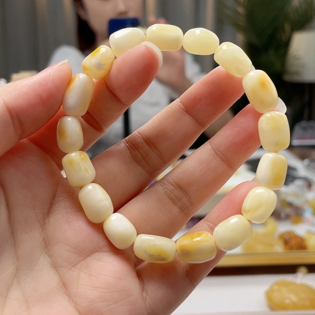 未镶嵌琥珀裸石蜜蜡手串