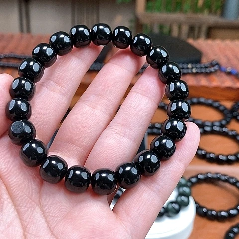 和田玉手串未镶嵌全**_