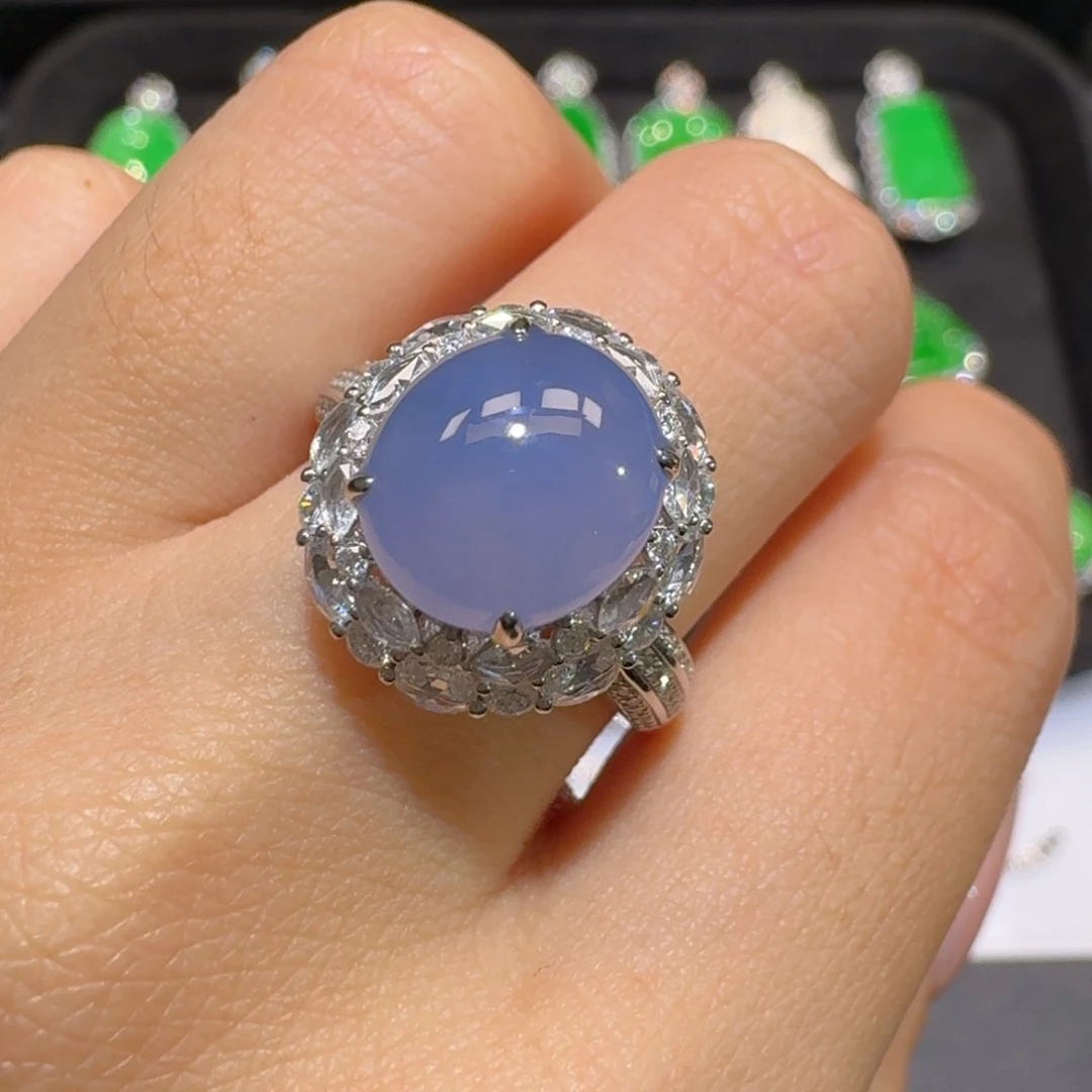 翡翠18K金镶嵌戒指收到货48小时鉴赏期