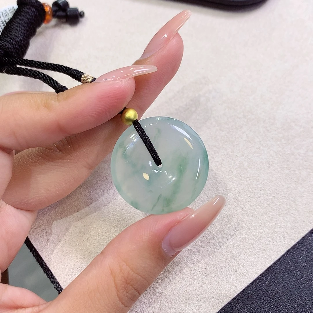 翡翠未镶嵌吊坠(不含链)27.3-5.5