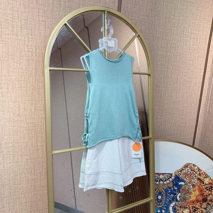 AB321 宝宝背心阔腿裤套装