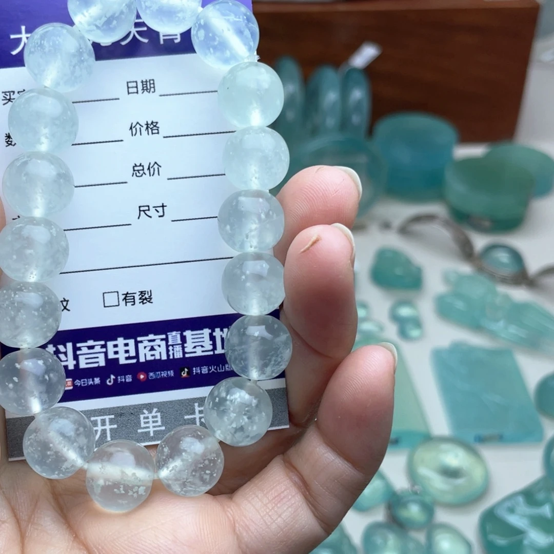 未镶嵌蛇纹石玉手链