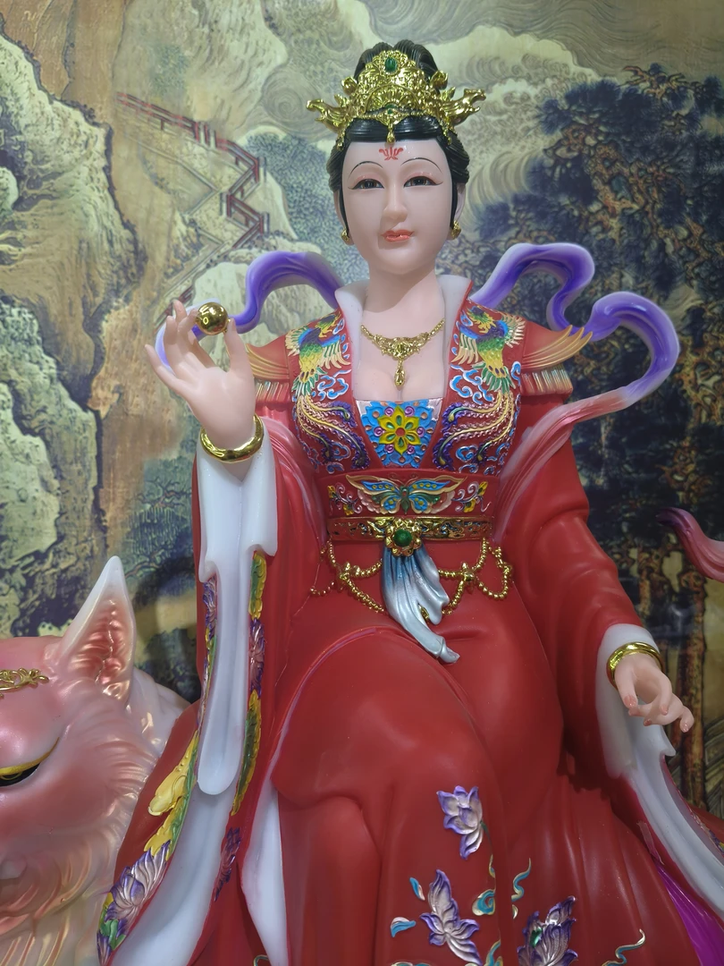 实心合成汉白玉九姑娘九尾狐像家用摆件雕塑工艺品