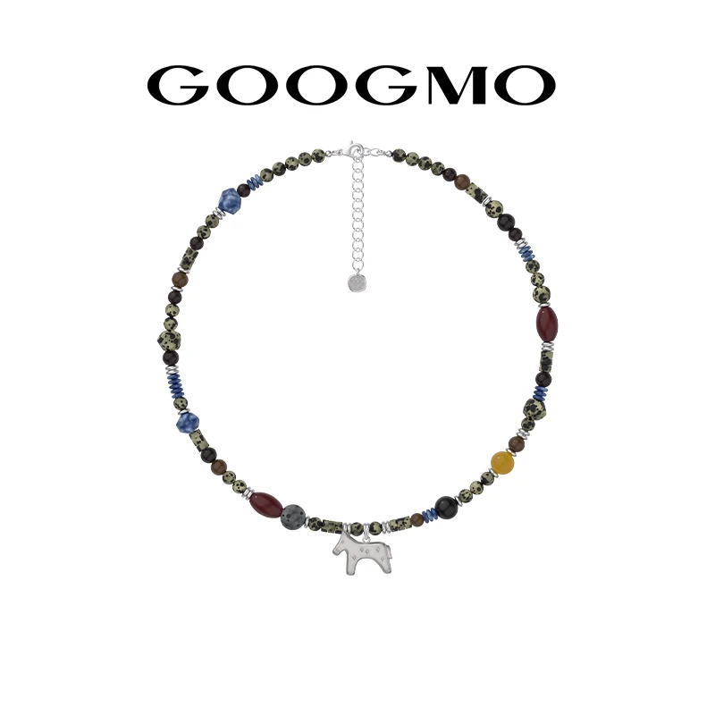 铜合金项链 拼色系列小众设计师项链