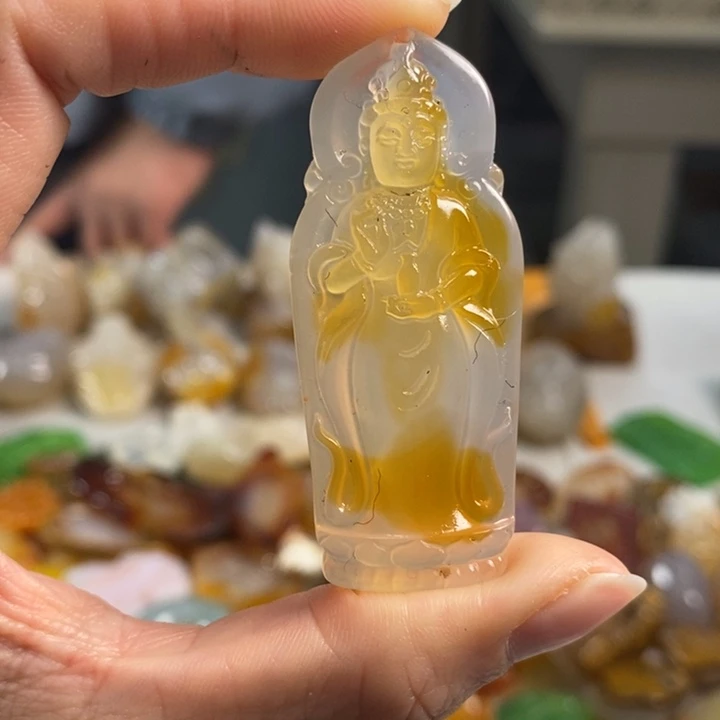 玛瑙/玉髓吊坠(不含链)未镶嵌