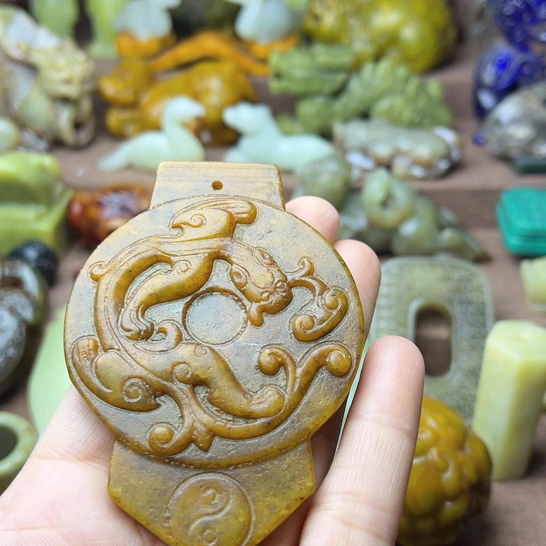 白玉菩提吊坠105。。