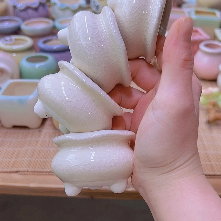 红陶陶瓷花盆当场满12包邮