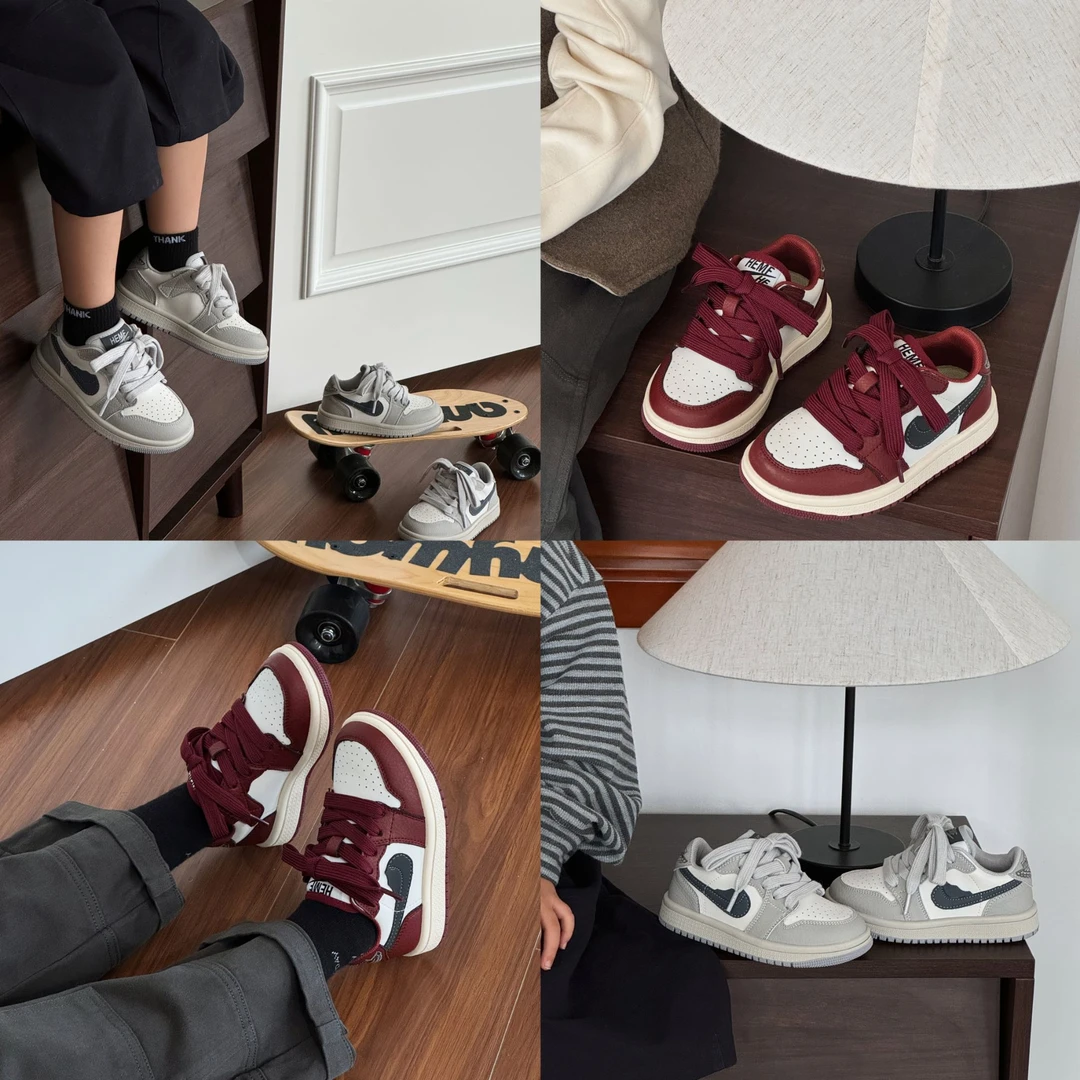 二棉新款【【秋冬低帮】】童鞋韩系透气百搭休闲童鞋学生时尚抖音双11