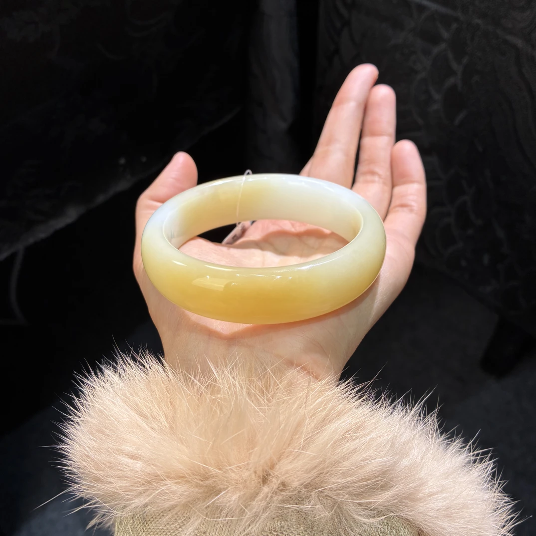 【古冉优选】和田玉老料油膏暖糖白60