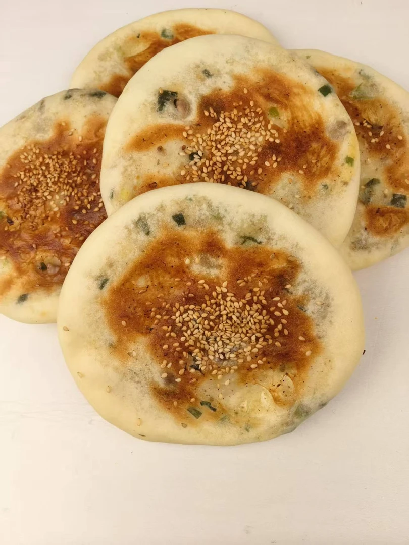 皖北特产葱油烧饼灵璧纯手工制作安徽正宗真空包装开即食