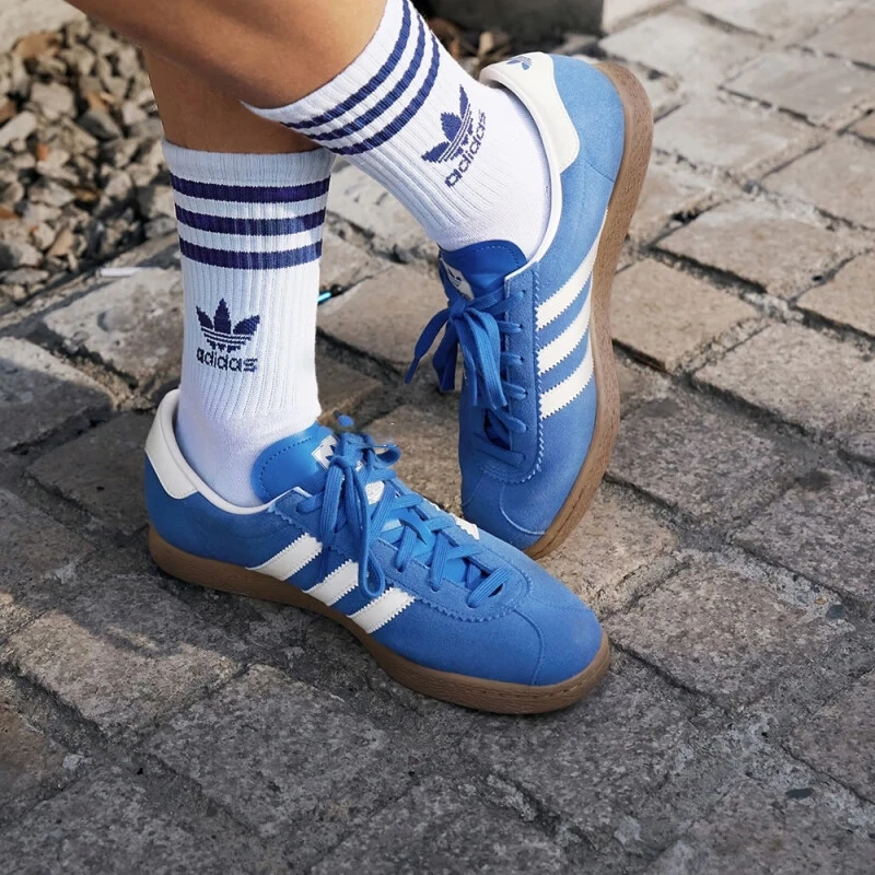 阿迪达斯三叶草「T头鞋」STADT轻盈透气系带低帮运动板鞋男女JR9555