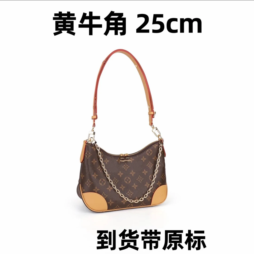 黄牛角 29cm 链条老花时尚百搭腋下斜挎女包