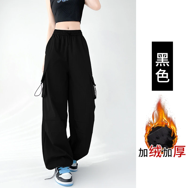 秋冬潮流单品透气薄款宽松潮流ins户外伞兵工装裤显瘦时尚