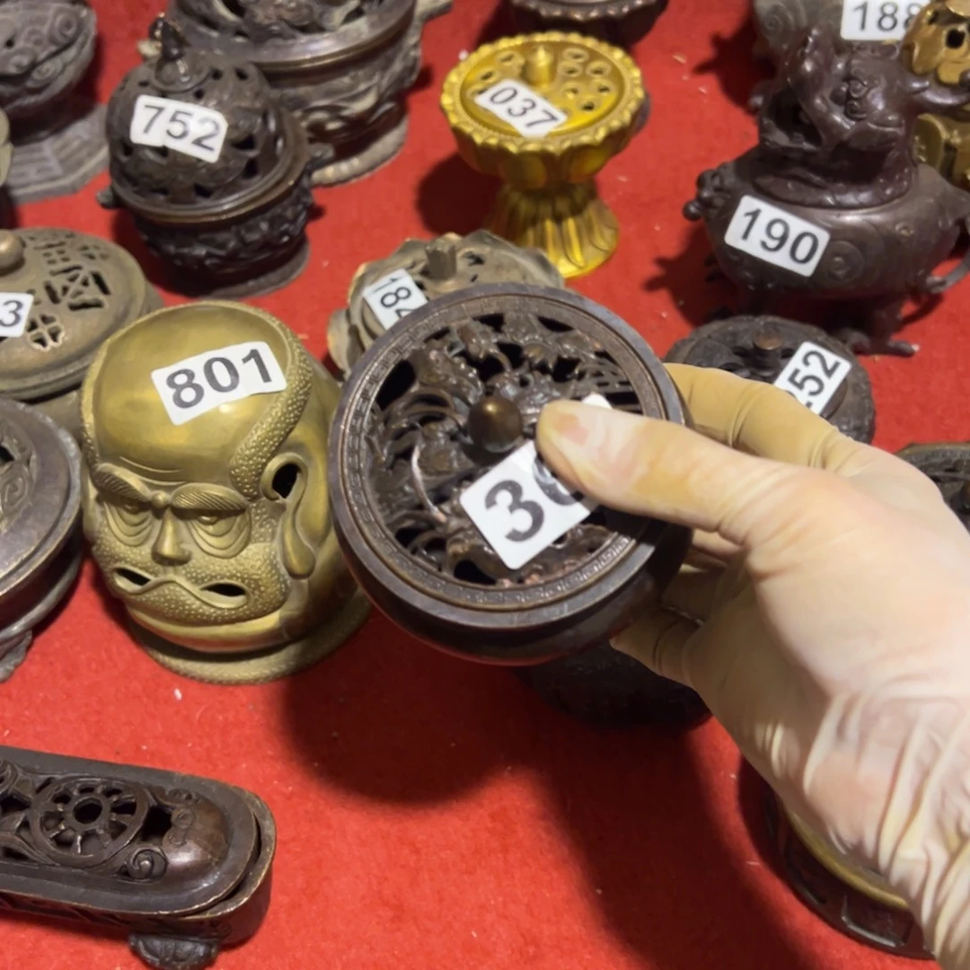 黄铜摆件，文房摆件