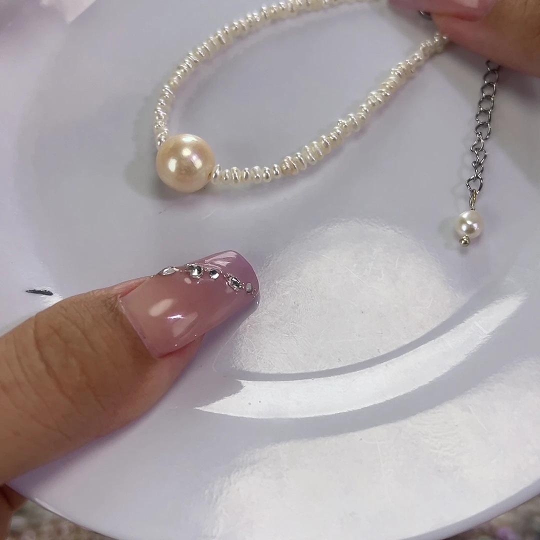 钛钢手绳淡水珍珠