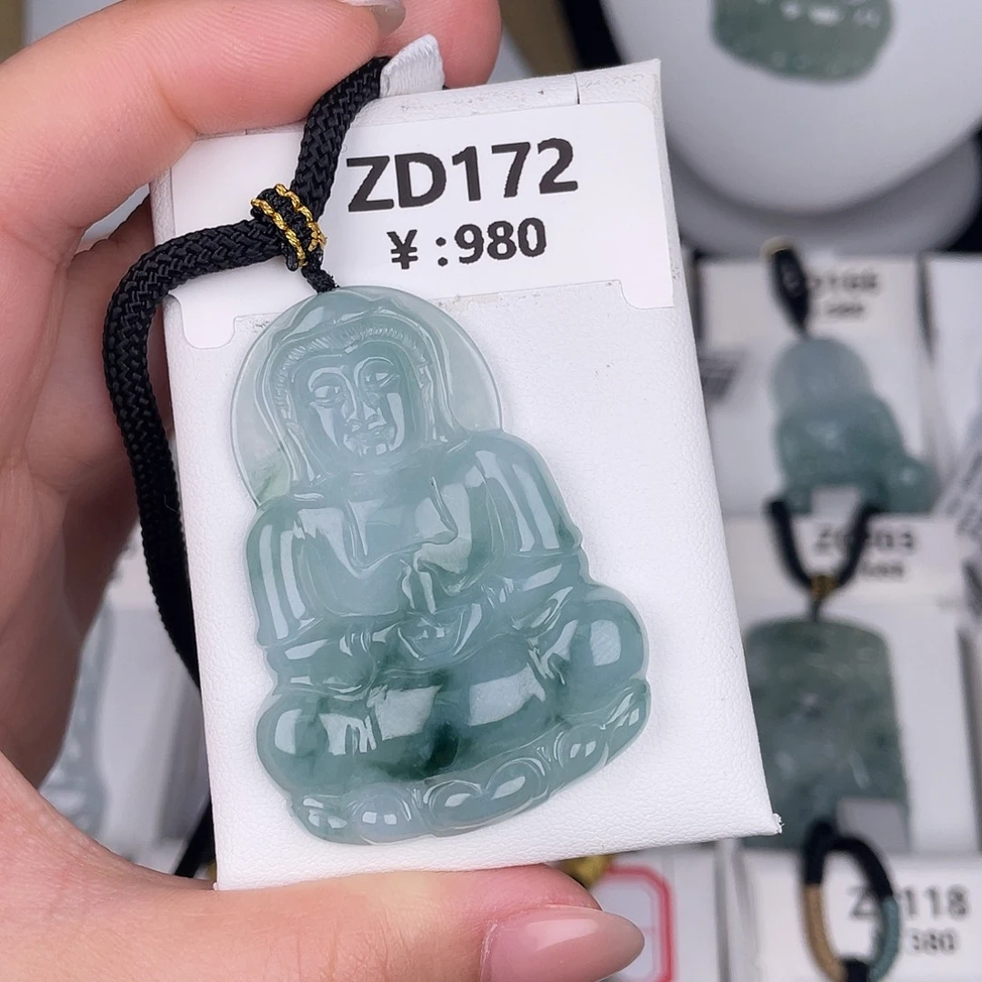 翡翠未镶嵌颈饰zd172