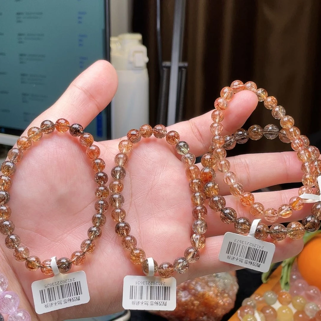 水晶手链未镶嵌黑金超七多样性发其一