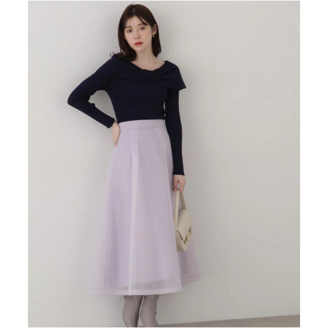 【六哥家】春季新款 P 千金气质欧若风时尚高级感蓬松薄纱半身裙