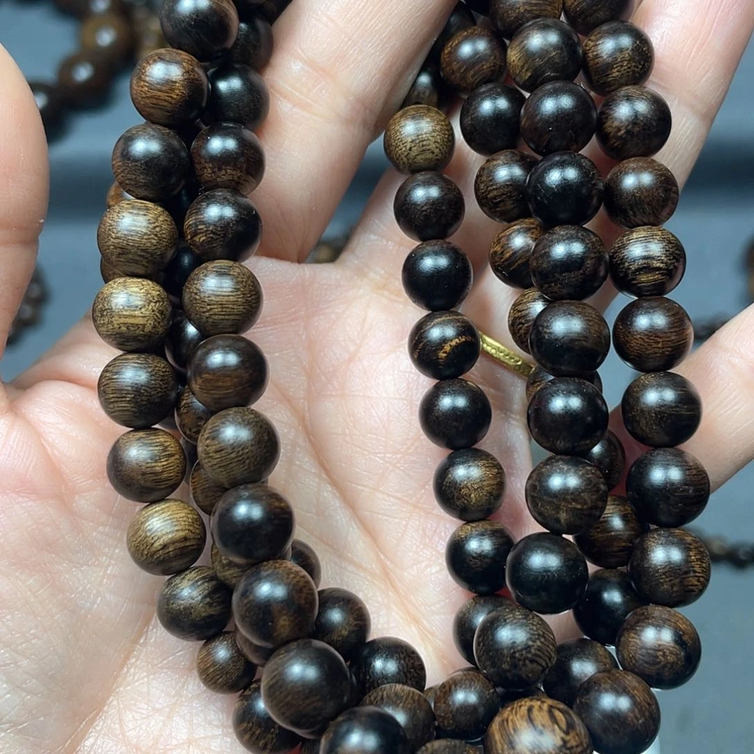 沉香手串臺**喜白棋瘤疤0.8