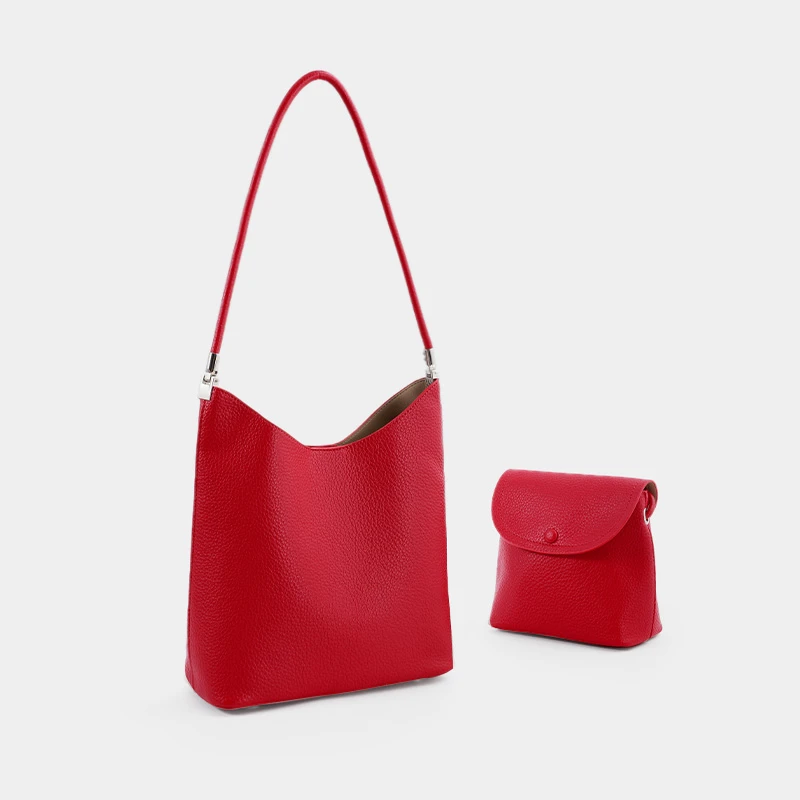 清新甜美水桶包单肩包hobo包包时尚轻奢肩包单肩