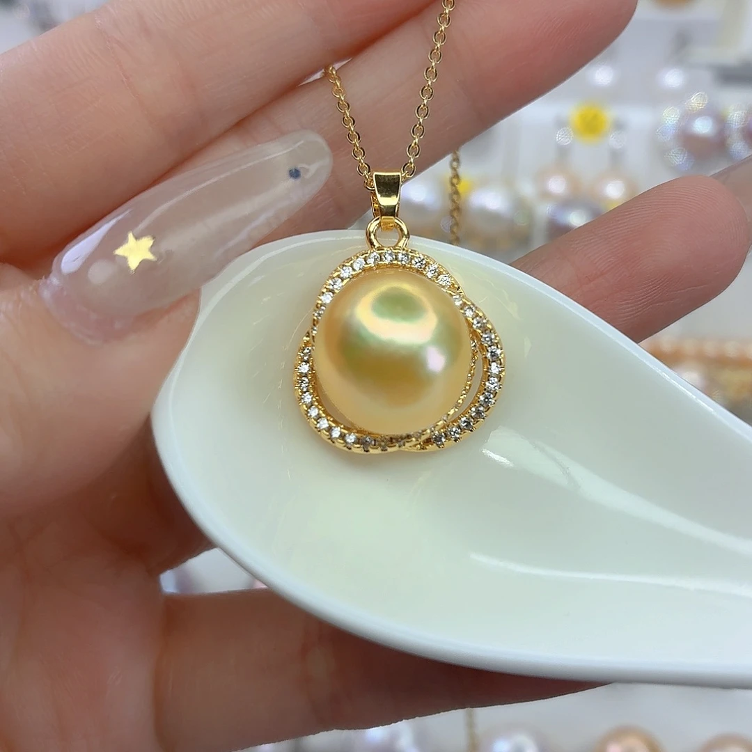 淡水珍珠颈饰合金