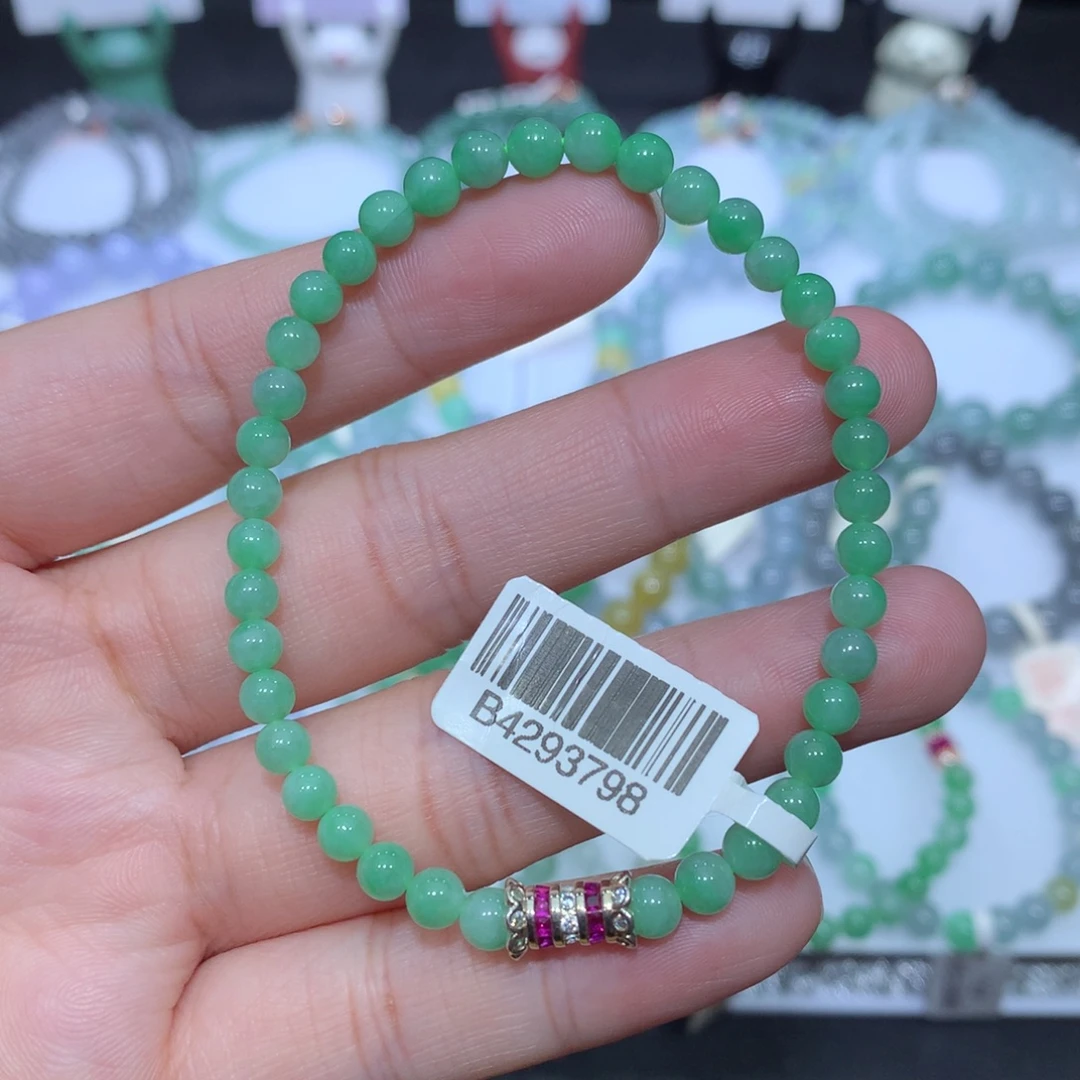 翡翠未镶嵌手串天然