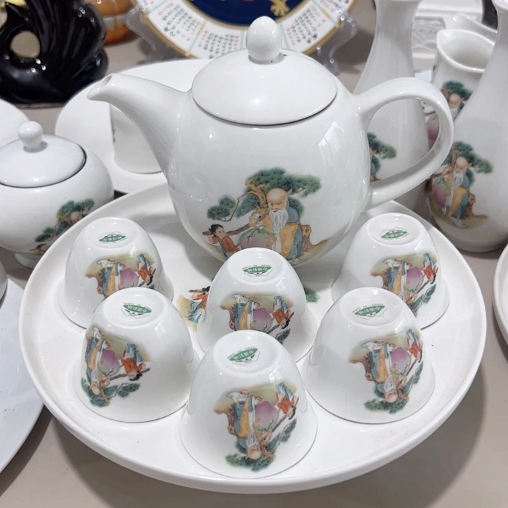 富****瓷片陶瓷制品寿星套