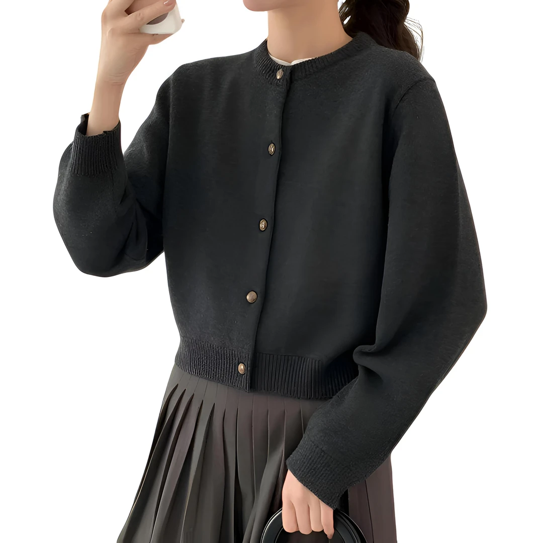 韩韵小爱优选 韩国东大门鸡蛋家多色百搭针织开衫毛衣