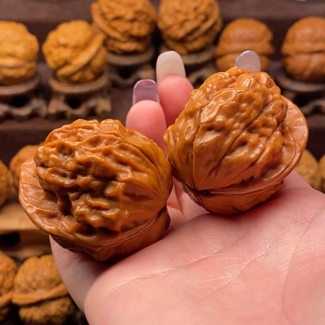 文玩核桃把件40烈火金蟾