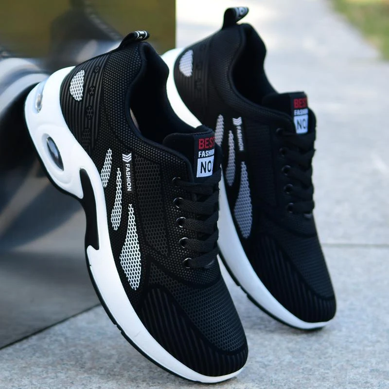 男鞋夏季透气2025新款增高休闲鞋子潮鞋男士帆布旅游鞋跑步运动鞋