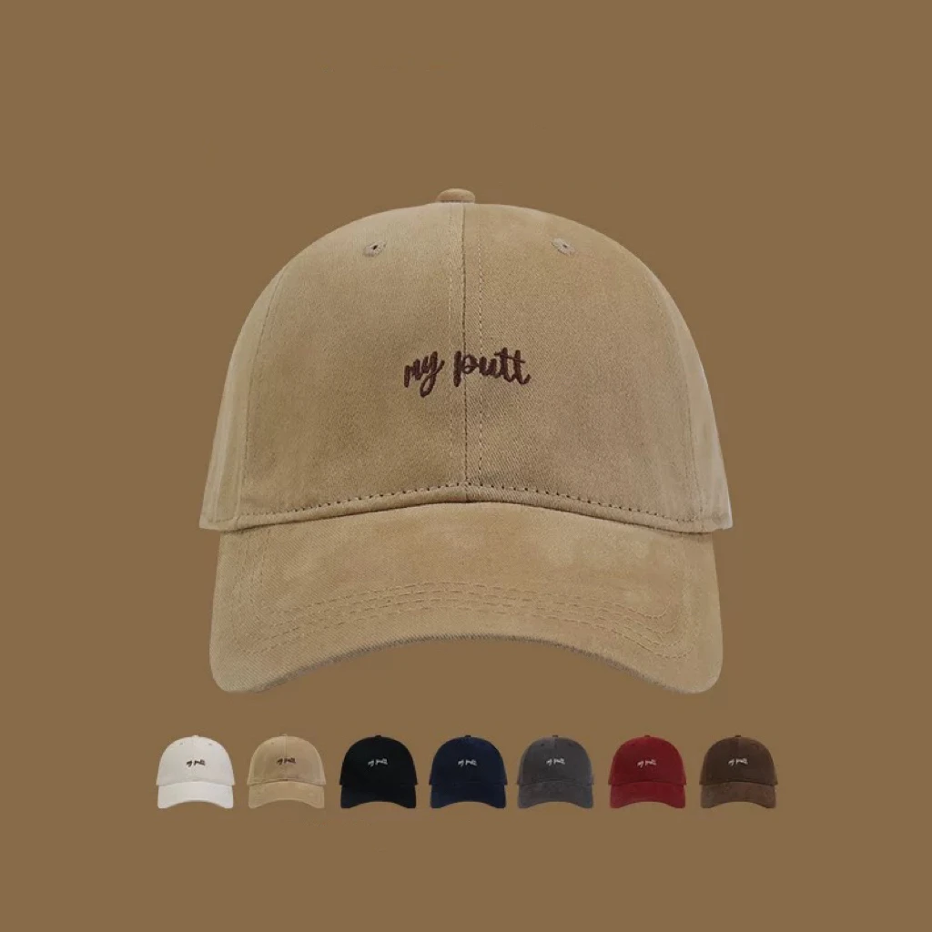 【55cm-65cm】韩国定制大头围“字母刺绣”软顶棒球帽 显脸小棒球帽