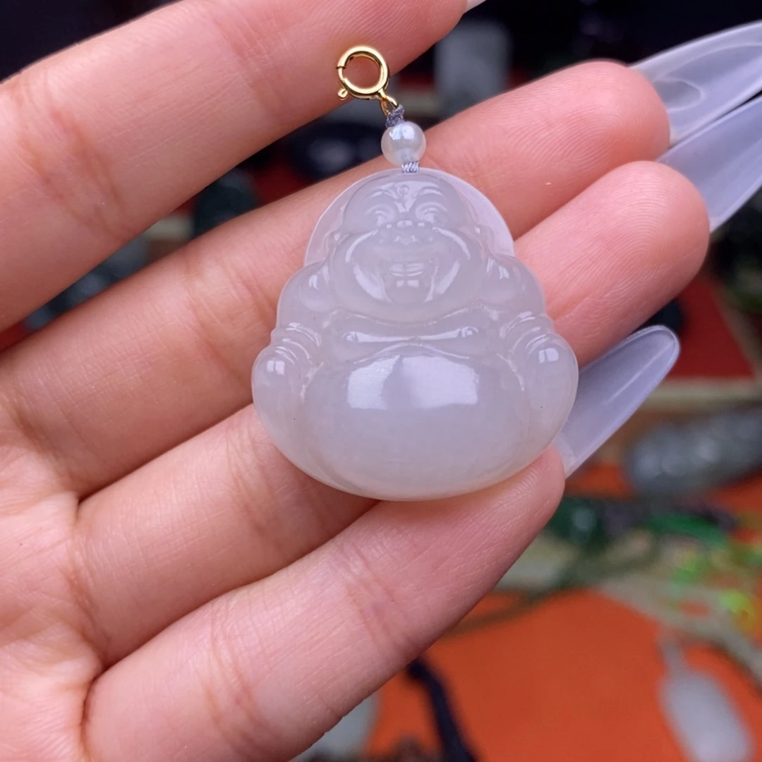 和田玉颈饰未镶嵌木*.穿绳需备注