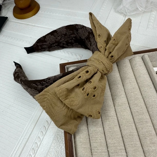 菲妮丝F-1102原创黄色布艺温柔发箍