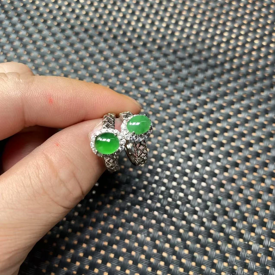 【玉经纶】182055/Q64-天然A货翡翠戒指-多样性发其一