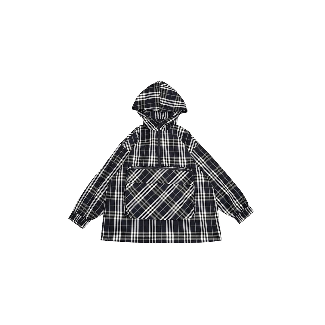 ZHUZHENFEI【时光线谱】连帽百搭显瘦大口袋个性冲锋衣Z351190