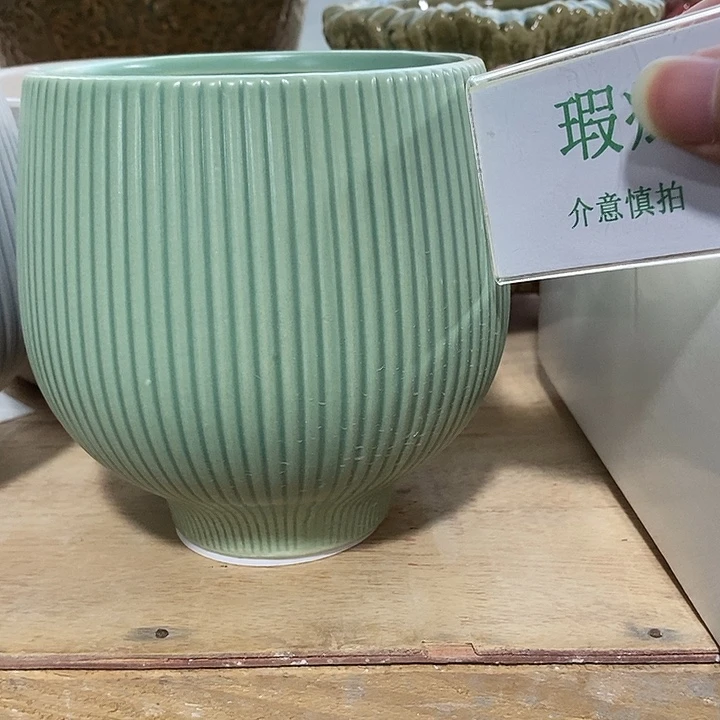 紫砂花盆多肉植物盆瑕疵有孔