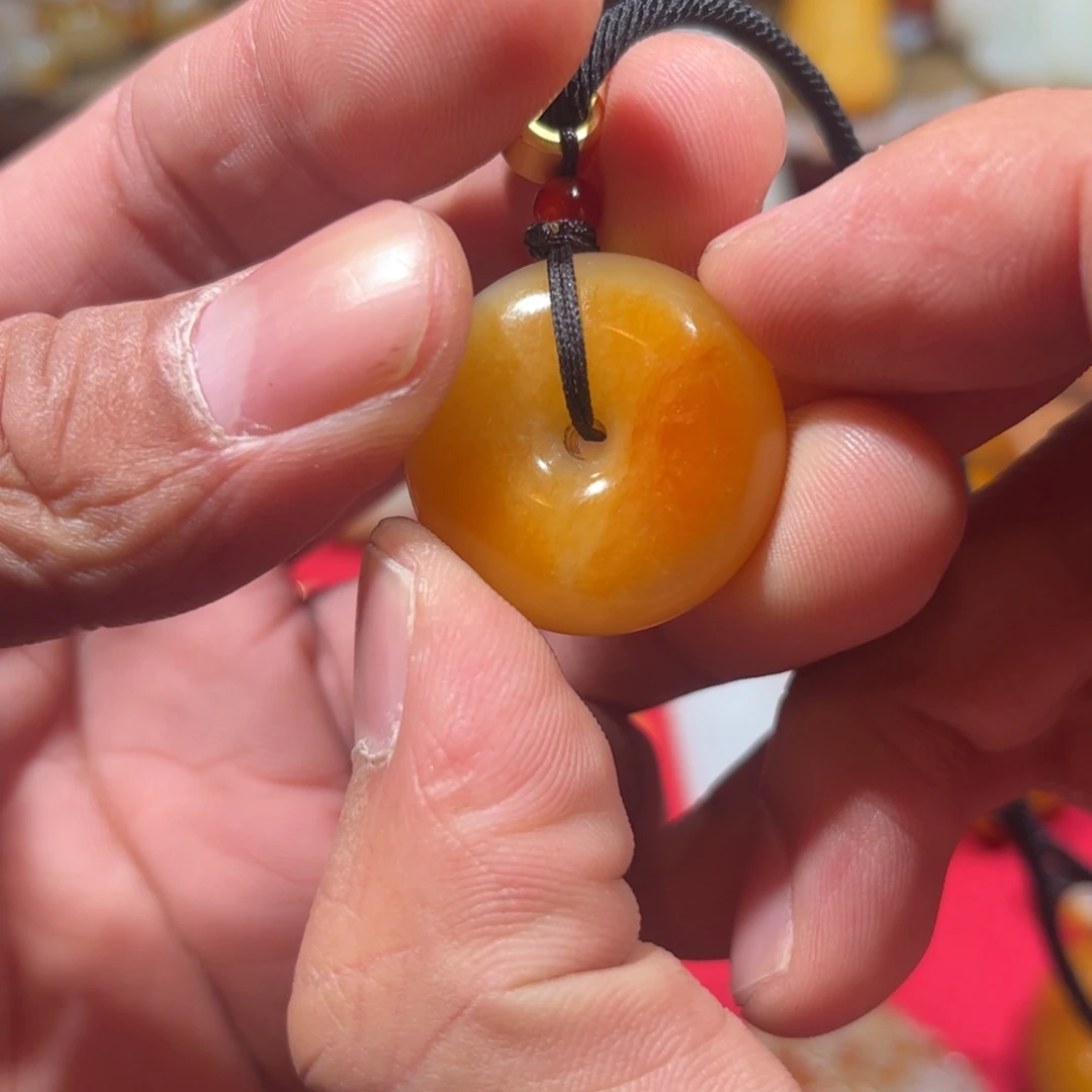 和田玉颈饰未镶嵌紫***✨