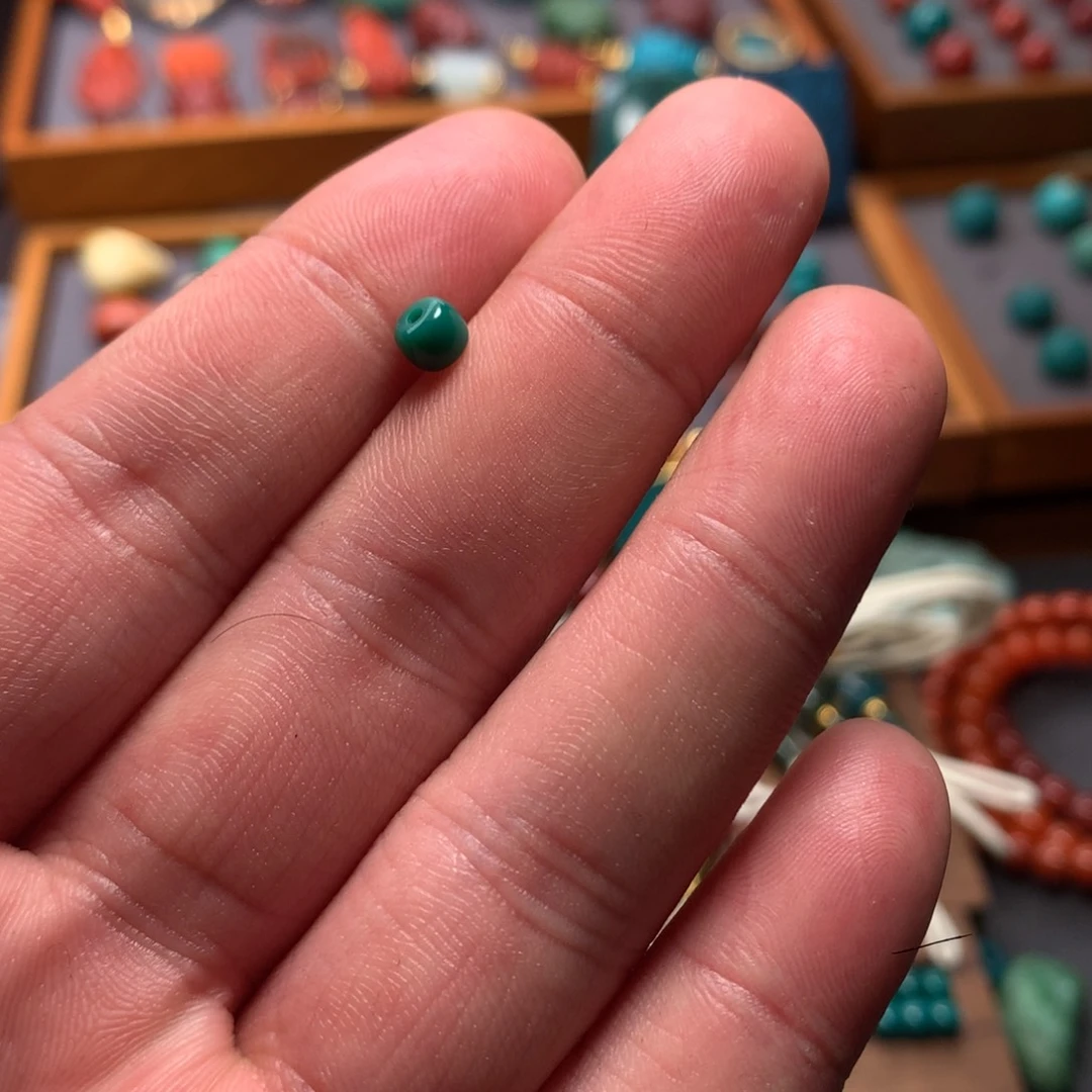 绿松石未镶嵌直切4.8mm