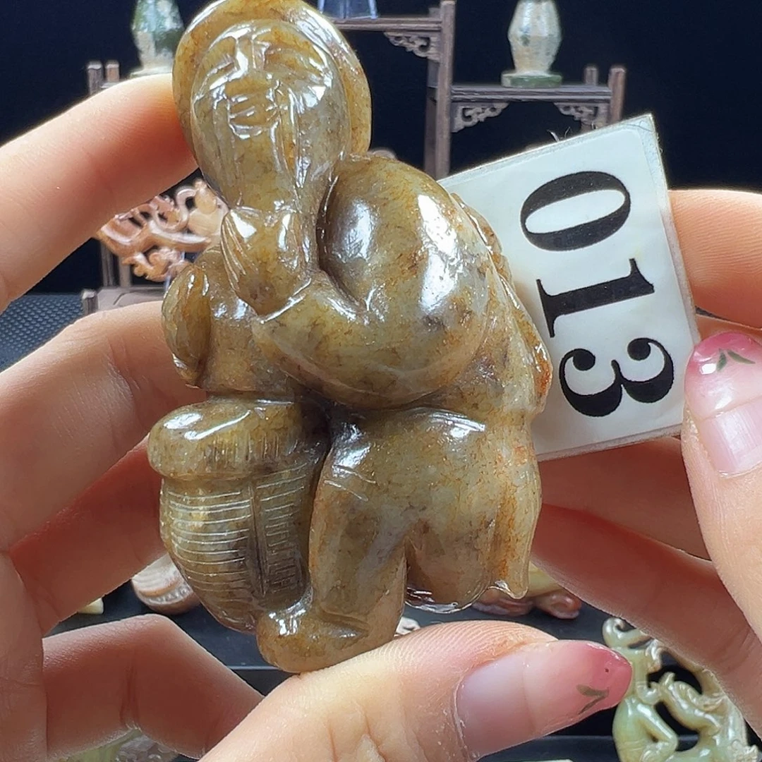 和田玉未镶嵌挂件