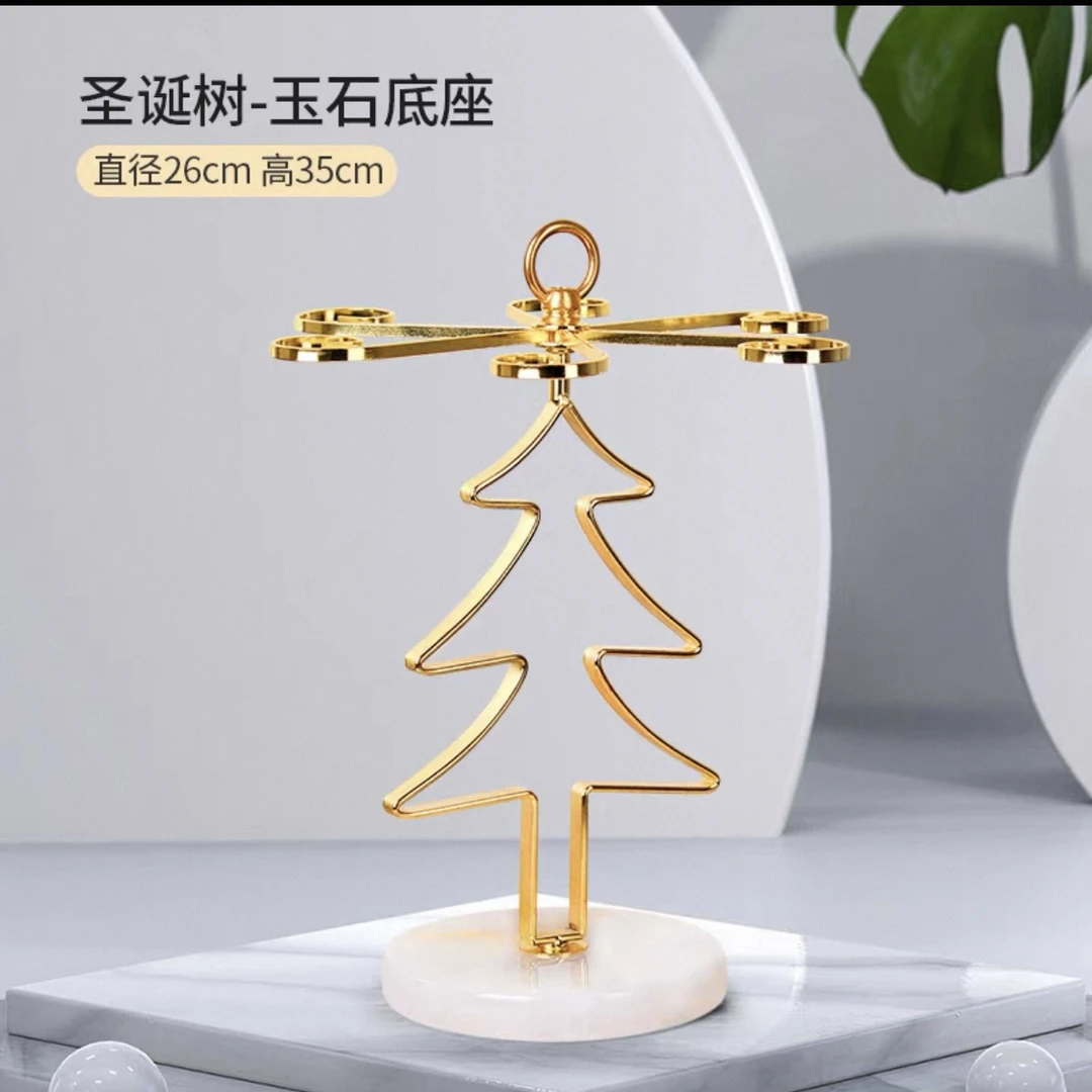 加厚金属圣诞树红酒架家用