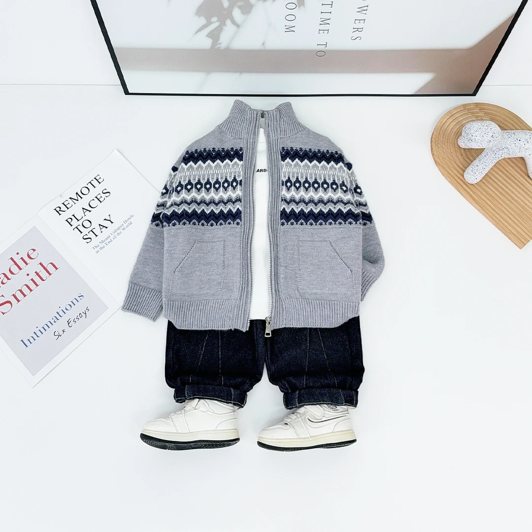 男童毛衣打底衫儿童衣服2025新款秋冬装上衣 YMDX210