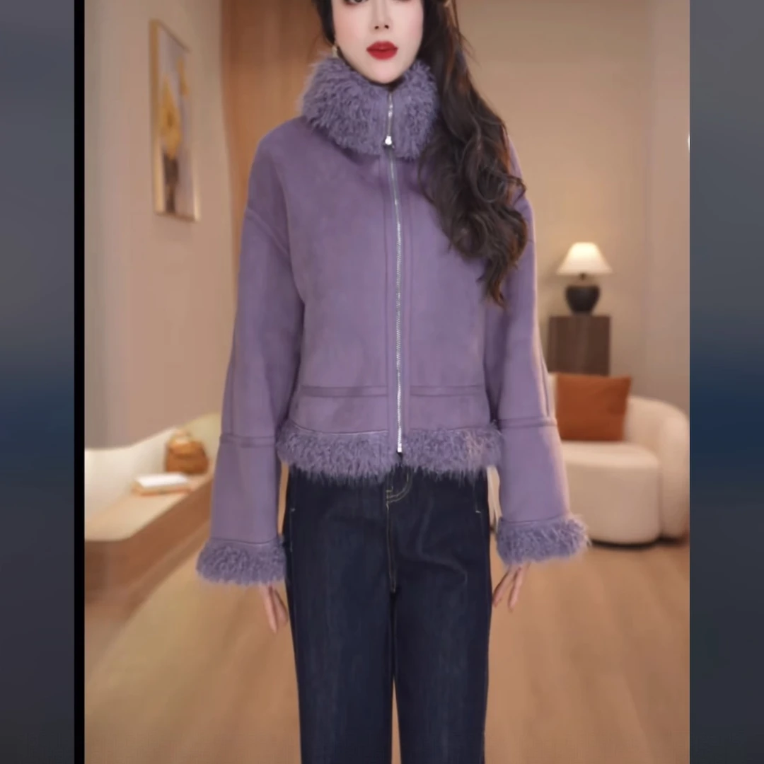 【外套】2025冬季新款洋气休闲减龄百搭时尚气质加厚保暖显瘦外套